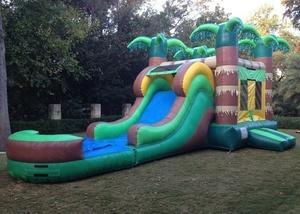 Tropical Combo bounce and slide water slide for mixed ages